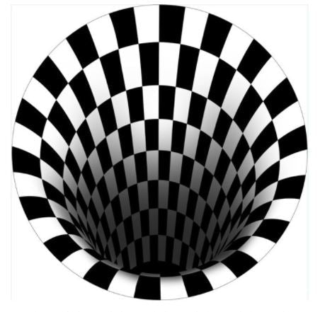 Vloermat met optische illusie