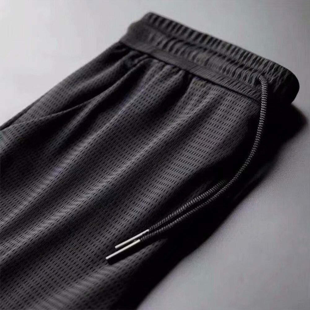 Mannen zijde fitness sweatpants
