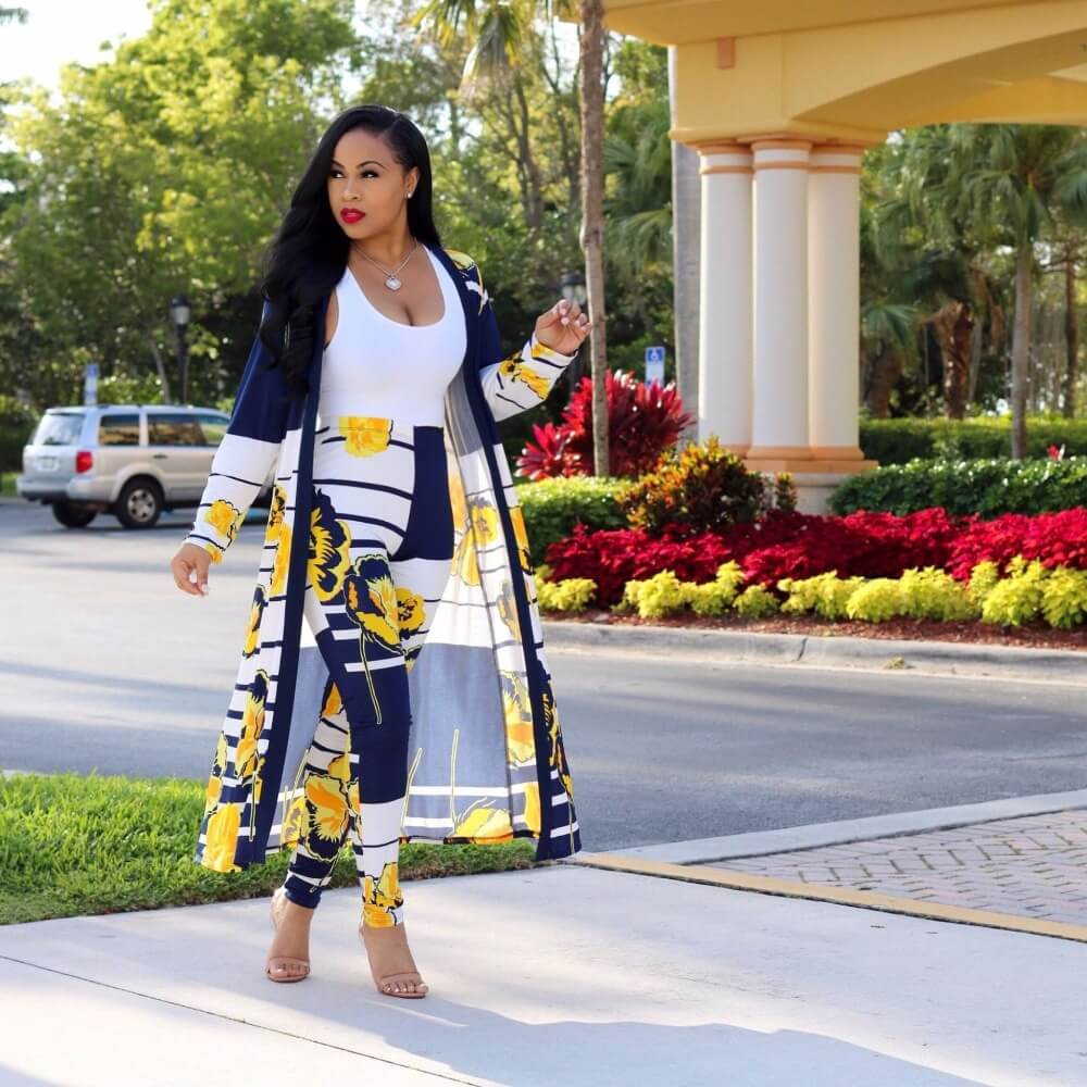 Dames kimono set met broek