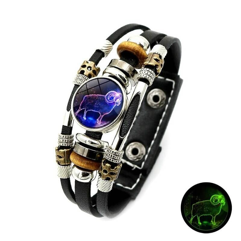 Lichtgevende zodiak armband