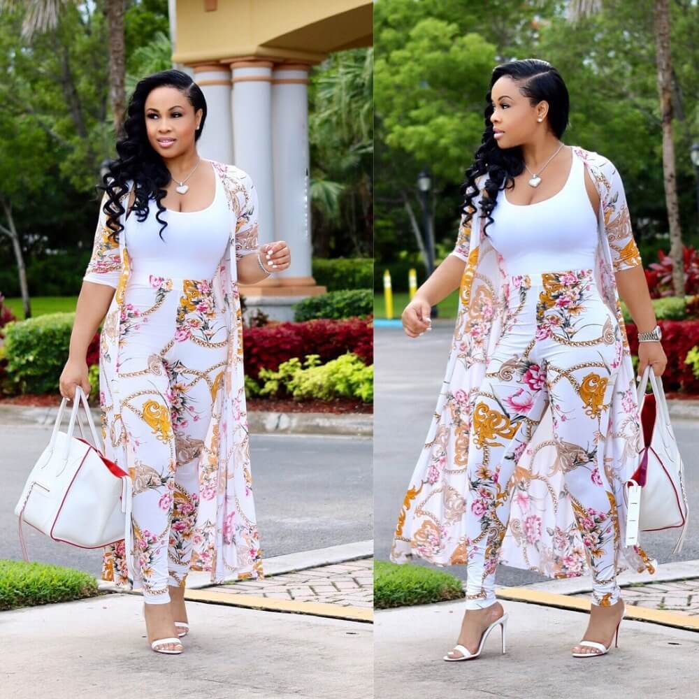 Dames kimono set met broek