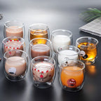 Dubbellaagse beren beker – materiaal: Glas — afbeelding 6
