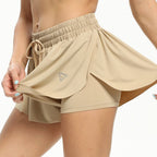 Luchtige fitnessshort, 2-in-1