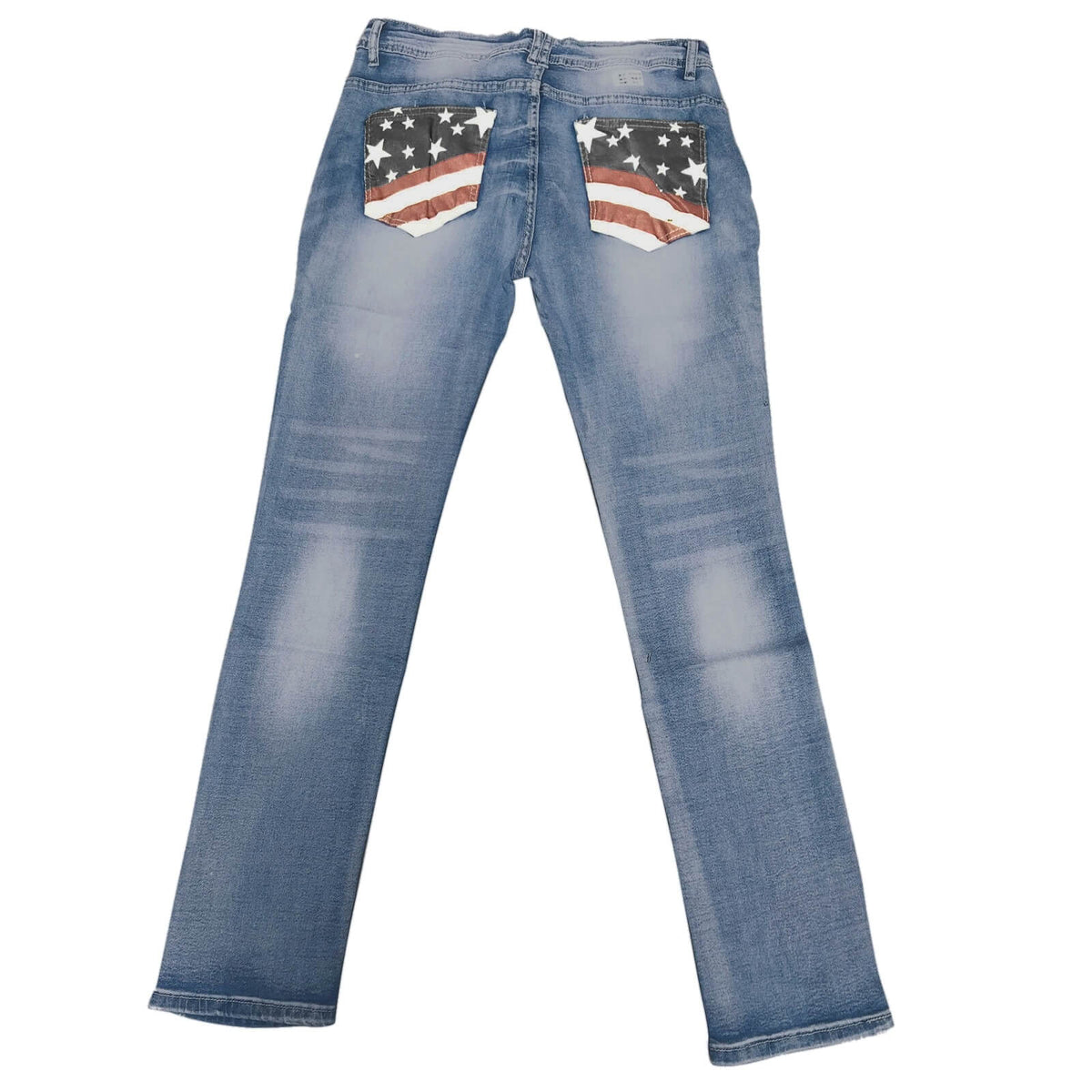 Dames bootcut jeans met vlag details