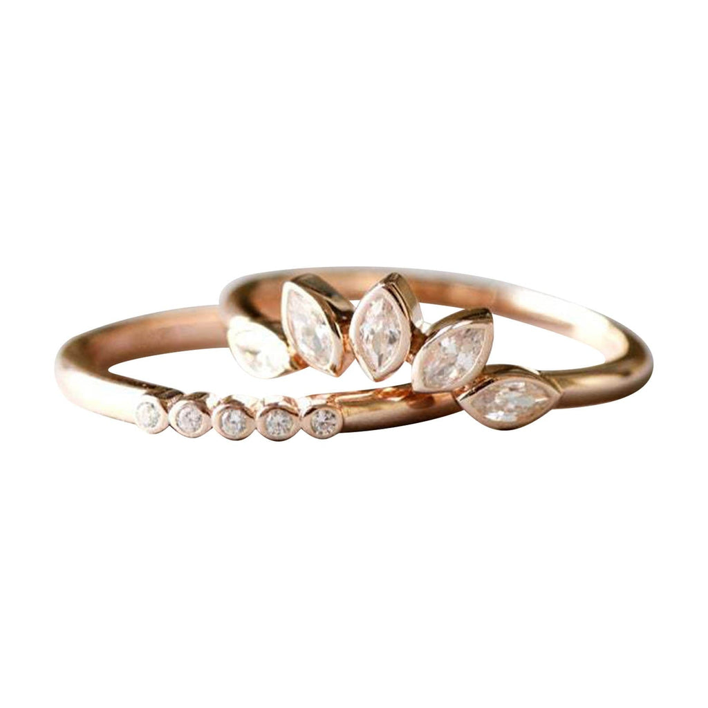 Crystal ring – 2 in 1 ring