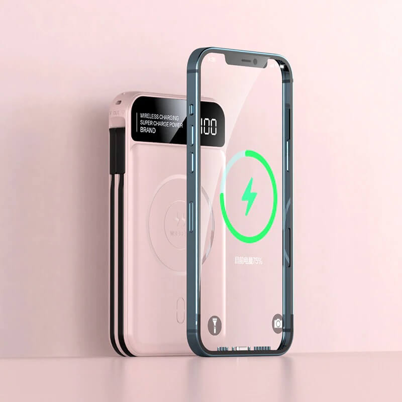 Magnetische draadloze stroom bank – capaciteit: 10000mAh