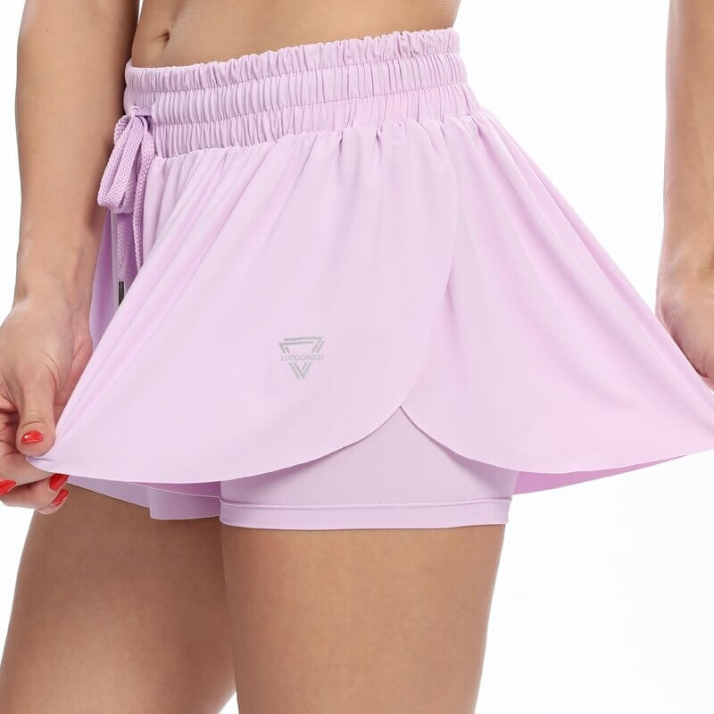 Luchtige fitnessshort, 2-in-1