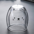 Dubbellaagse beren beker – materiaal: Glas — afbeelding 9