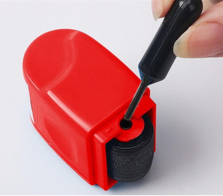Privacy rolstempel – materiaal: plastiek + speciaal fotogevoelig materiaal — afbeelding 6