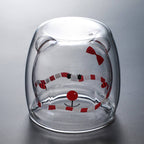 Dubbellaagse beren beker – materiaal: Glas — afbeelding 10
