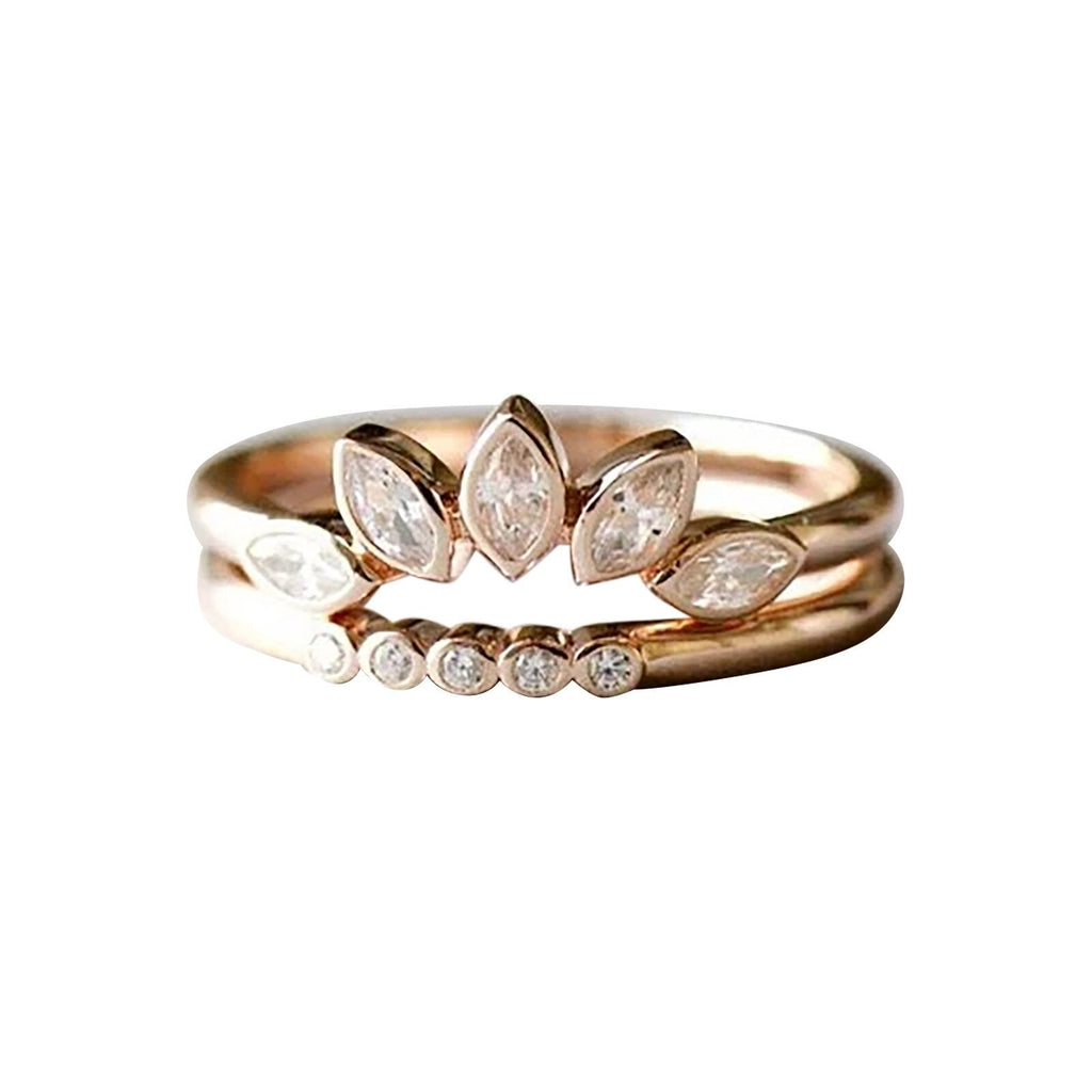 Crystal ring – 2 in 1 ring