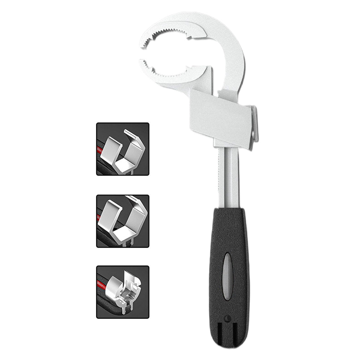 Multi wrench | verstelbare spanner – kleur: zilver — afbeelding 6