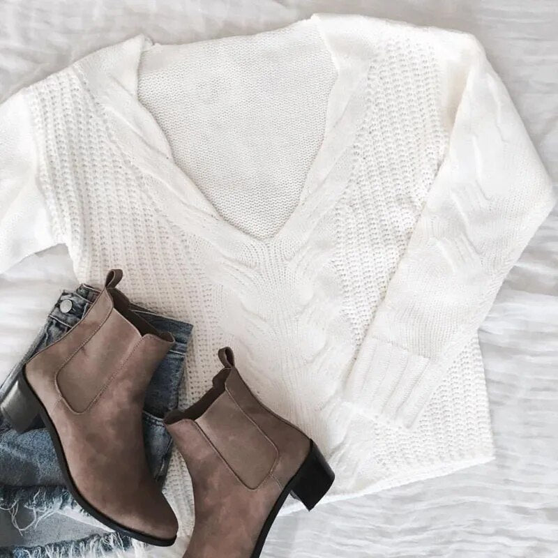 Oversized dames trui met lange mouwen