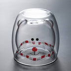 Dubbellaagse beren beker – materiaal: Glas — afbeelding 11
