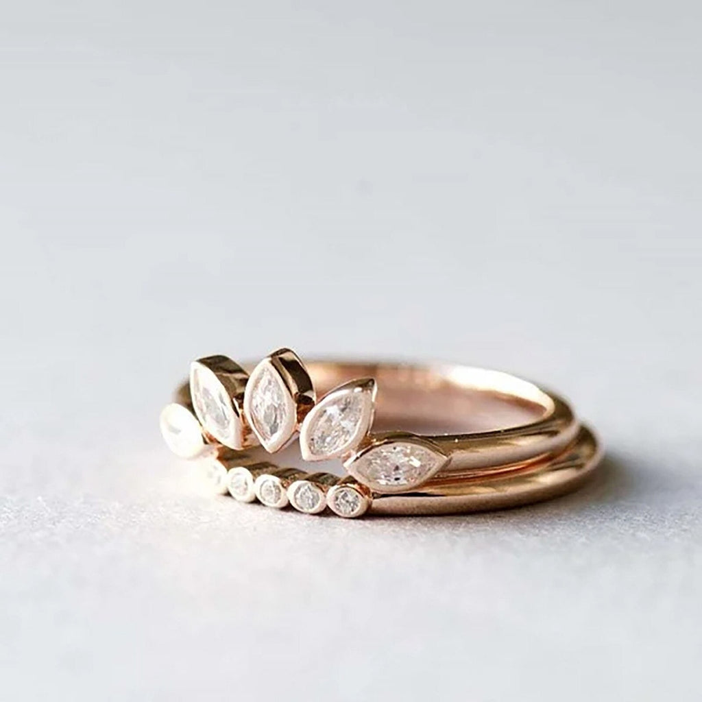 Crystal ring – 2 in 1 ring