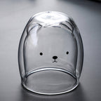Dubbellaagse beren beker – materiaal: Glas — afbeelding 12