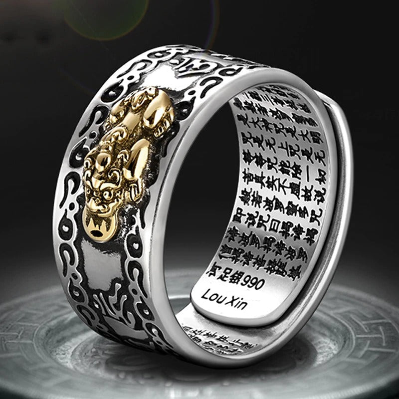 Feng shui ring | symbool van rijkdom, geluk & voorspoed – materiaal: Metaal — afbeelding 12