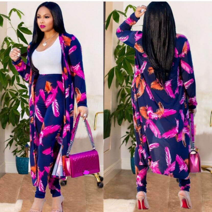 Dames kimono set met broek