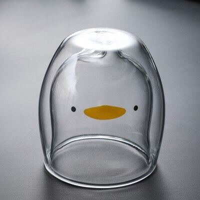 Dubbellaagse beren beker – materiaal: Glas — afbeelding 14