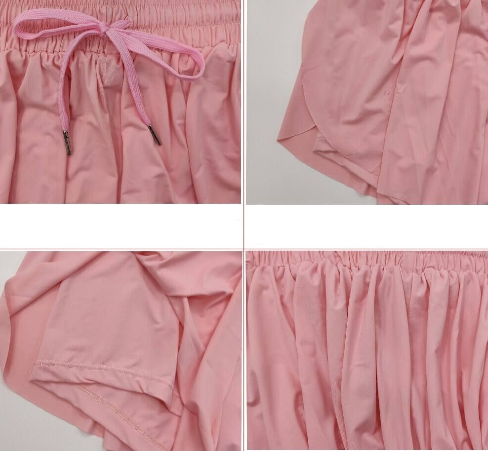 Luchtige fitnessshort, 2-in-1