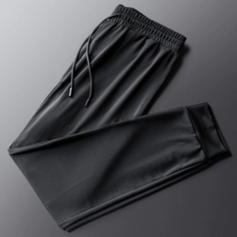 Mannen zijde fitness sweatpants – materiaal: Polyester — afbeelding 3