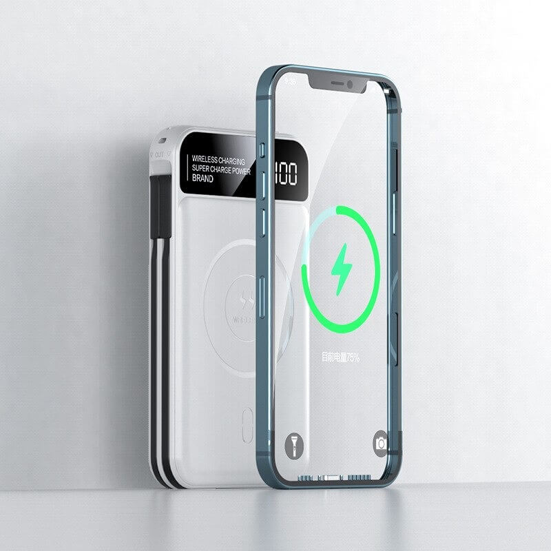 Magnetische draadloze stroom bank – capaciteit: 10000mAh