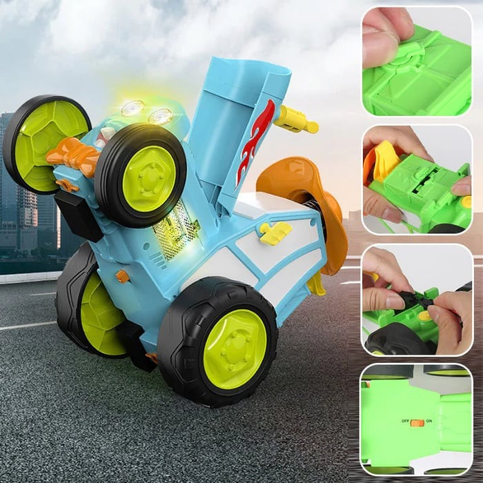 Stuntauto met licht & muziek