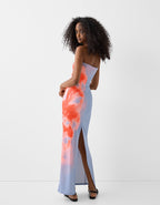 Strapless maxi-jurk Alina