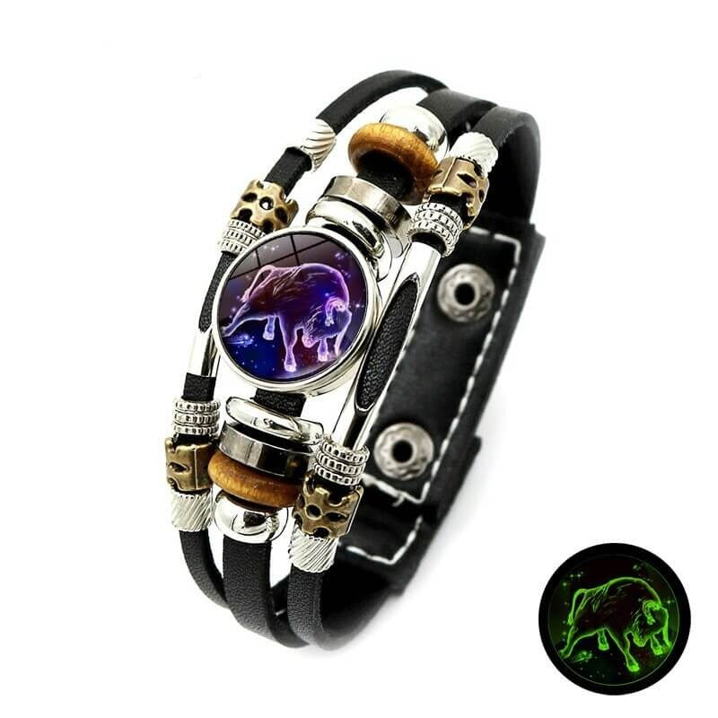 Lichtgevende zodiak armband