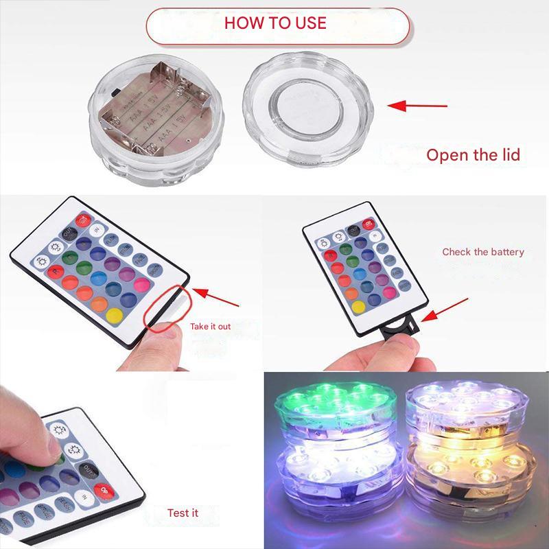 LED onderwaterlamp met afstandsbediening