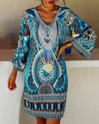 Boho zomerjurk met losse pasvorm
