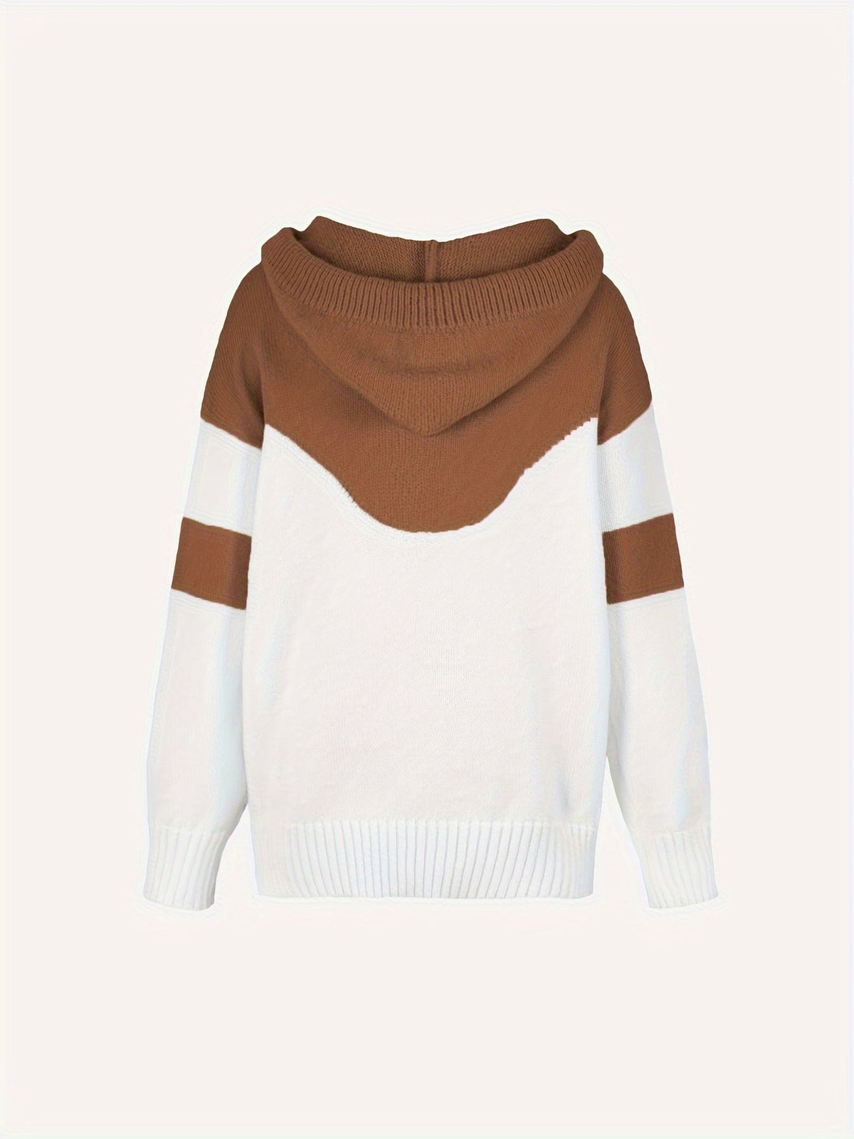 Sweater met capuchon en koord