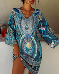 Boho zomerjurk met losse pasvorm
