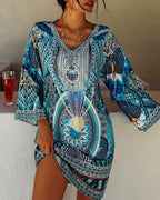 Boho zomerjurk met losse pasvorm