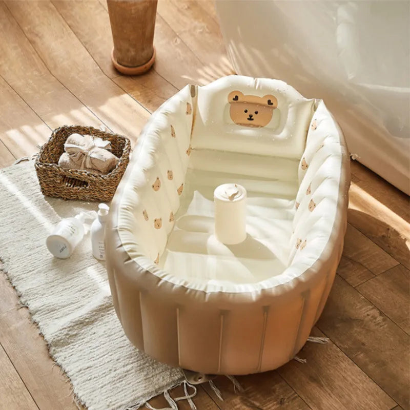 Opblaasbaar babybadje voor reizen