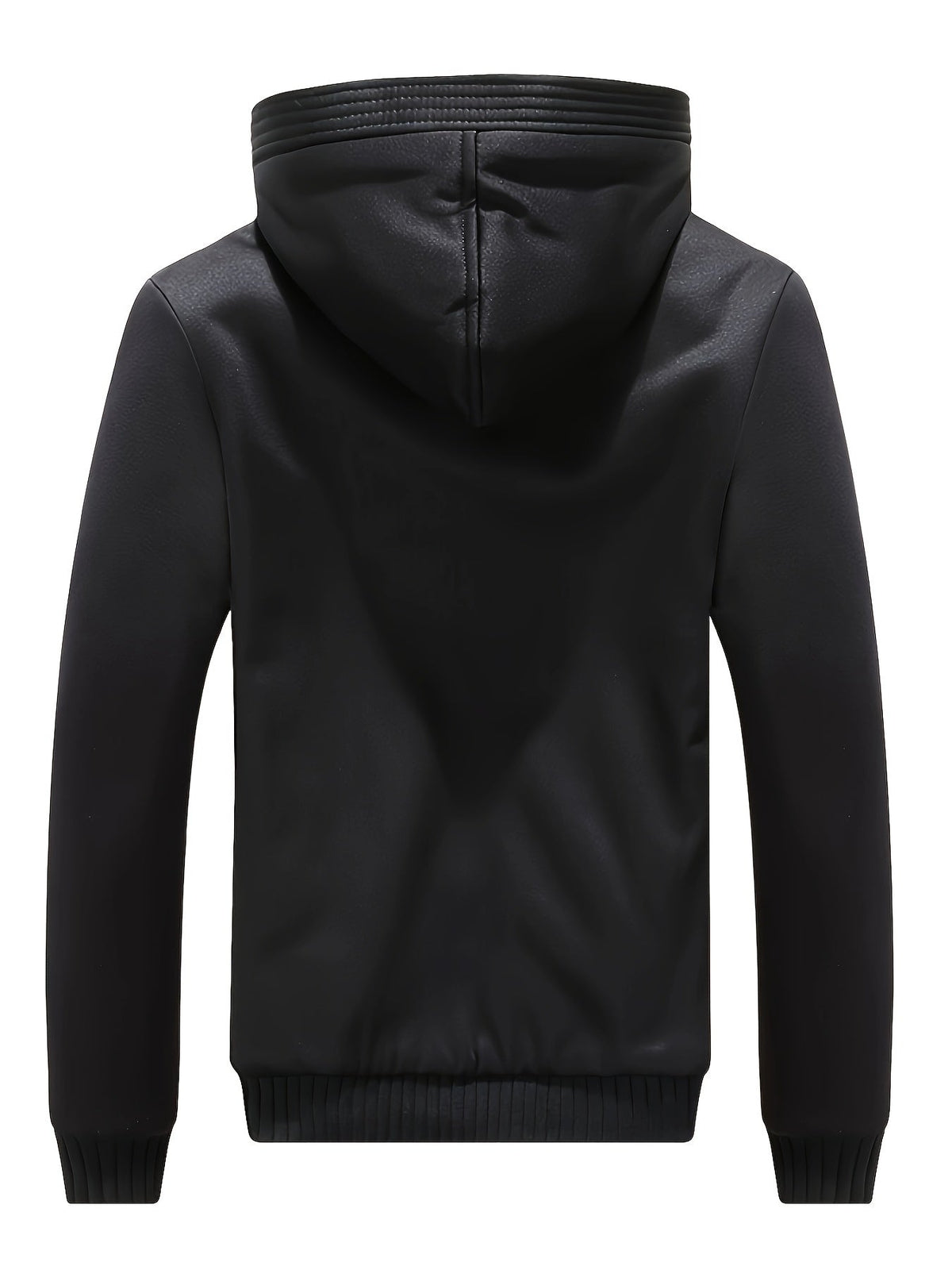 Winter warm fleece jack met capuchon