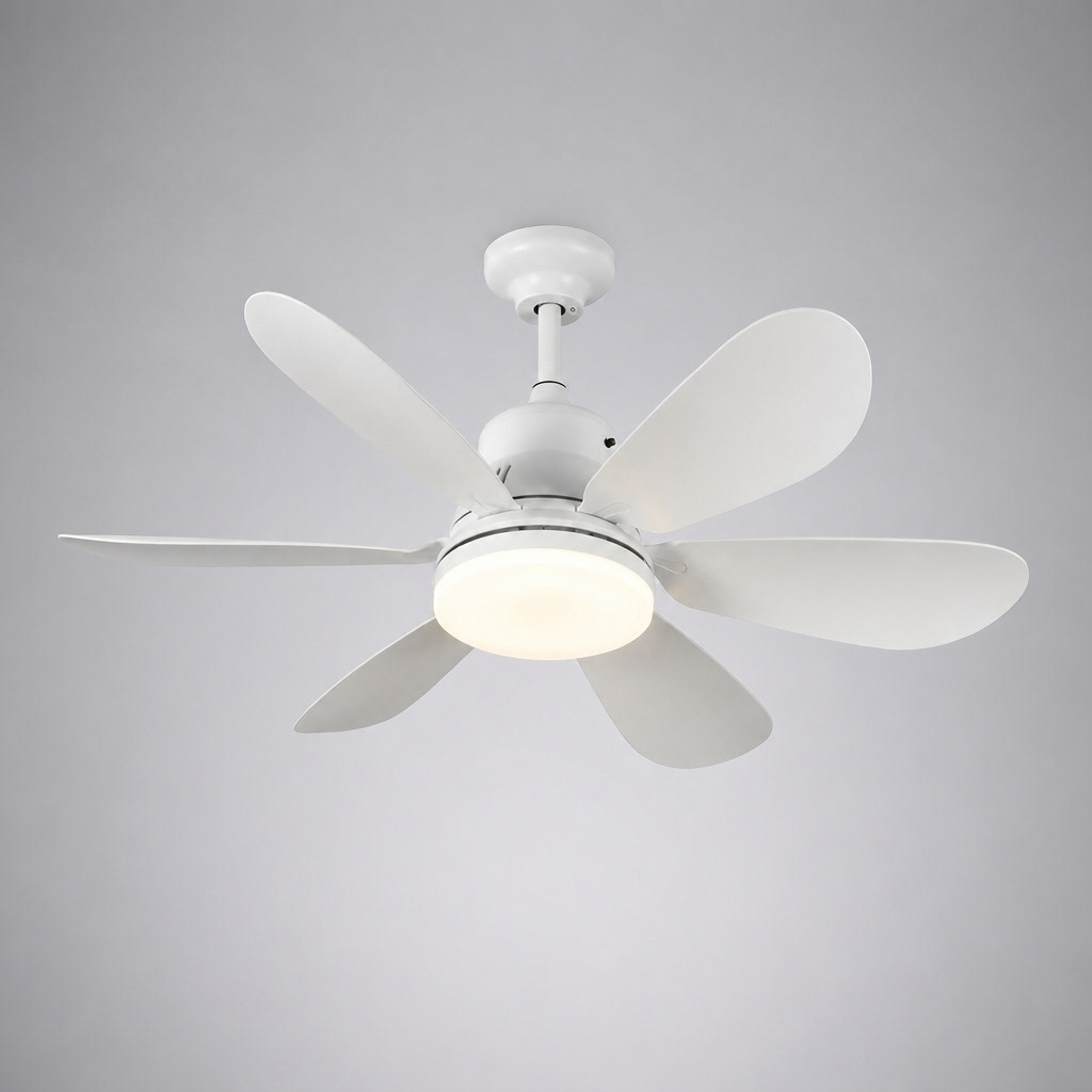 Scandinavische plafondlamp met ventilator