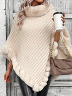 Dames winter poncho