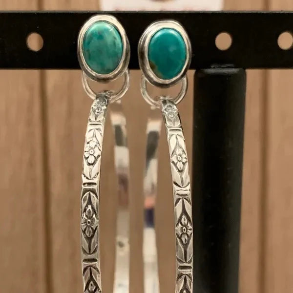 Boho oorbellen vintage onyx