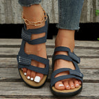 Casual dames sandalen met klittenbandsluiting