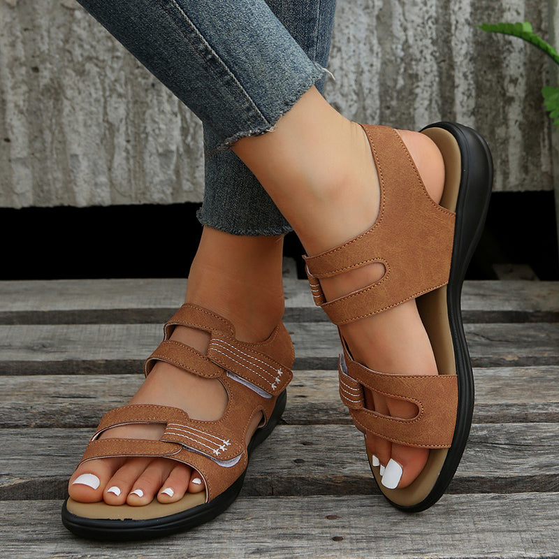Casual dames sandalen met klittenbandsluiting