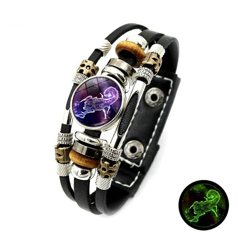 Lichtgevende zodiak armband