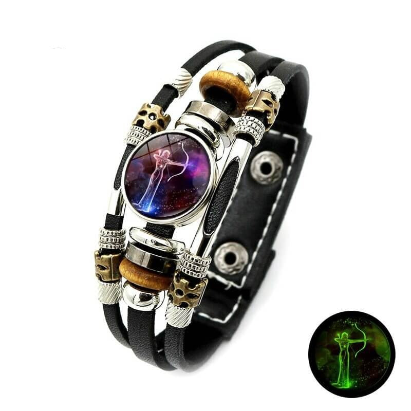 Lichtgevende zodiak armband