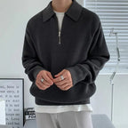 Zipped heren sweater