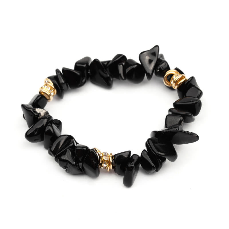 Stijlvol natuursteen kristallen kralen armband