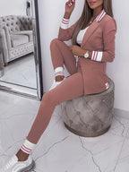 Casual streetwear gestreepte set