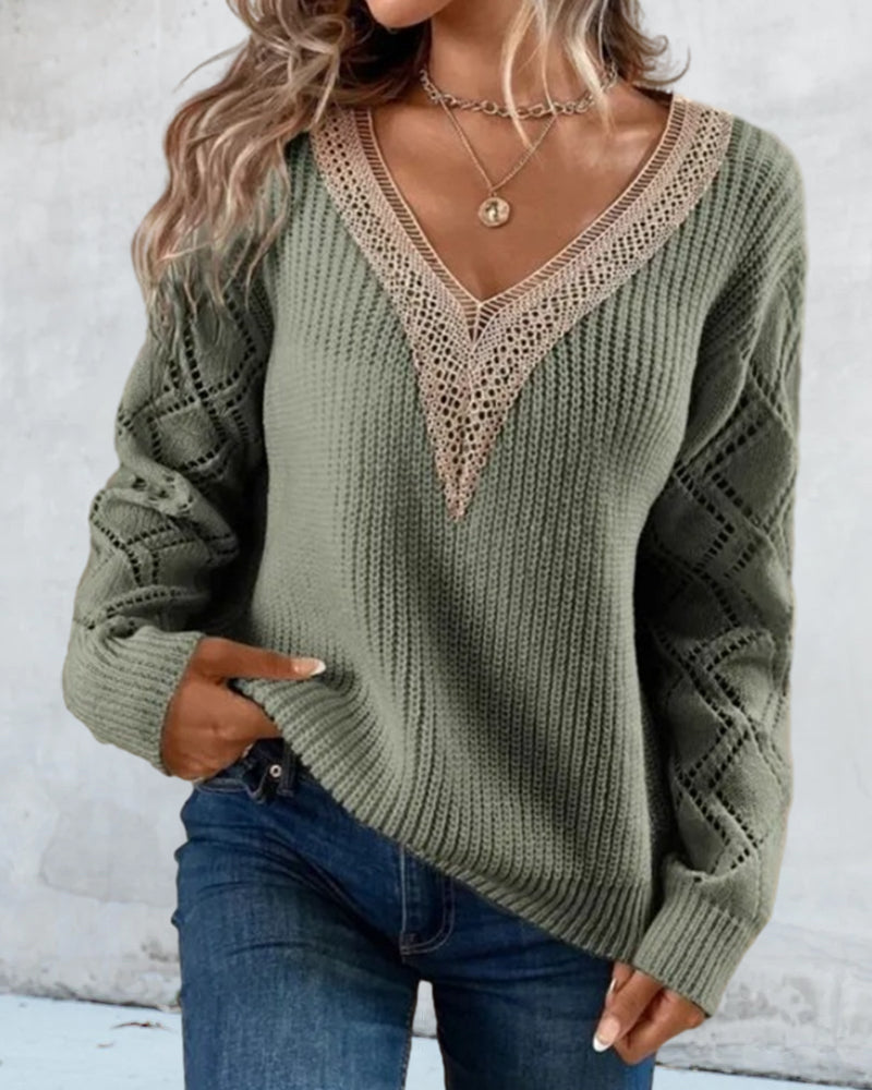 V-hals trui – Noor