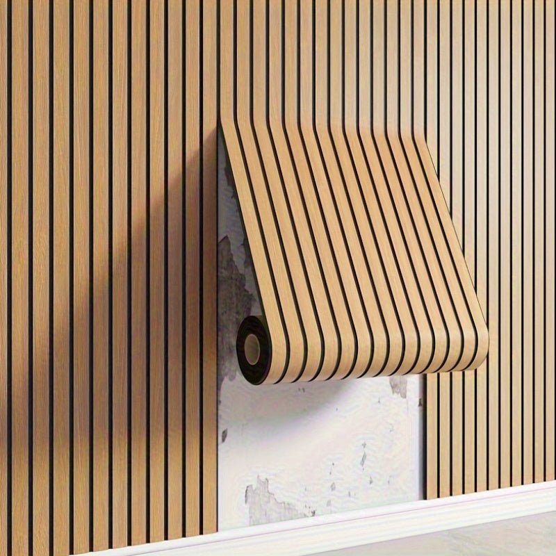 3D zelfklevende wandpanelen met realistische houtlook