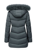 Warme puffy jas met stijlvolle details