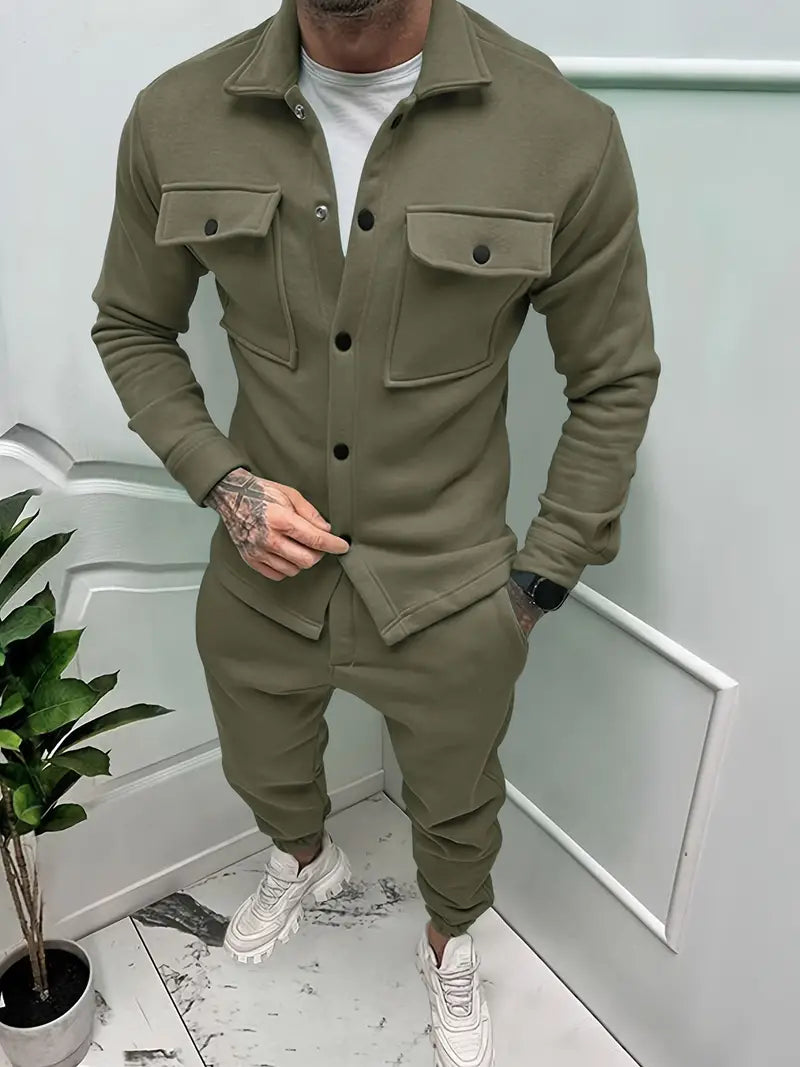Stoere herenset met jas en broek — afbeelding 14